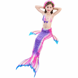 Girls Cosplay Mermaid Tail Swimwear Bikini Summer Swim Dress Cosplay B Mermaid Tails
