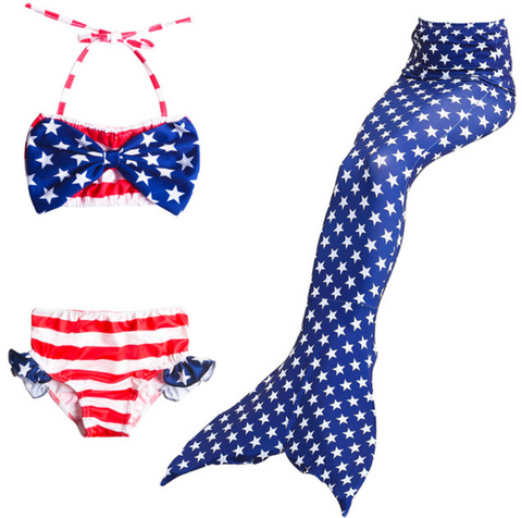 Girls Cosplay Mermaid Tail Swimwear Bikini Summer Swim Dress Cosplay F Mermaid Tails