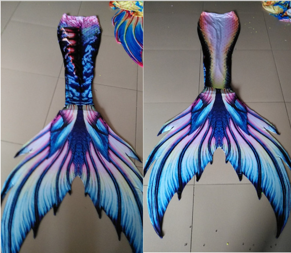 A Perfect combination of Bright and Dark Swimmable Mermaid Tails for Adults Women with Monofin