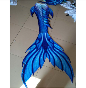 Blue is the main, white embellishment Swimmable Mermaid Tails for Adults Women with Monofin