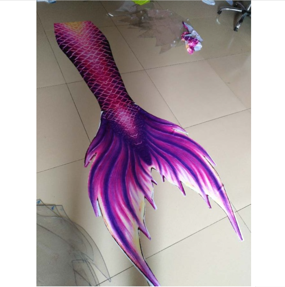 Gently Purple Swimmable Mermaid Tails for Adults Women with Monofin