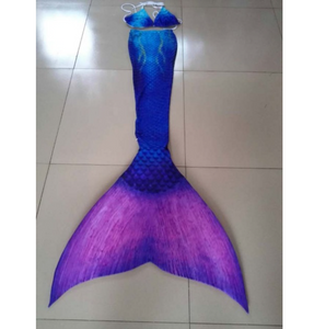 Blue Swimmable Mermaid Tails for Women with Monofin Costume Adults