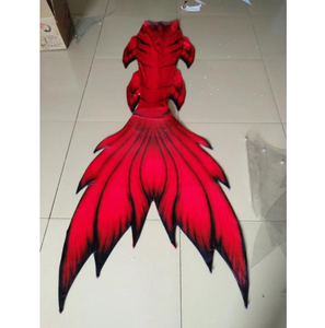 Dark Red Swimmable Mermaid Tails for Adults Women with Monofin