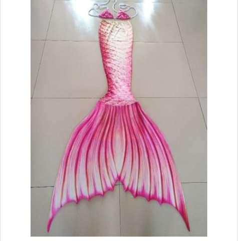 Swimmable Mermaid Light Pink Tails for Adults Women with Monofin