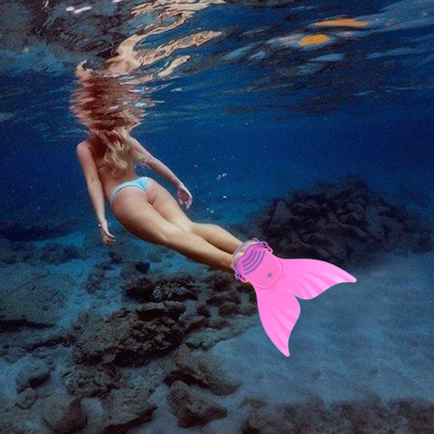 Mermaid Fin Monofin Mermaid Flippers Diving Training Flipper Kids Adult