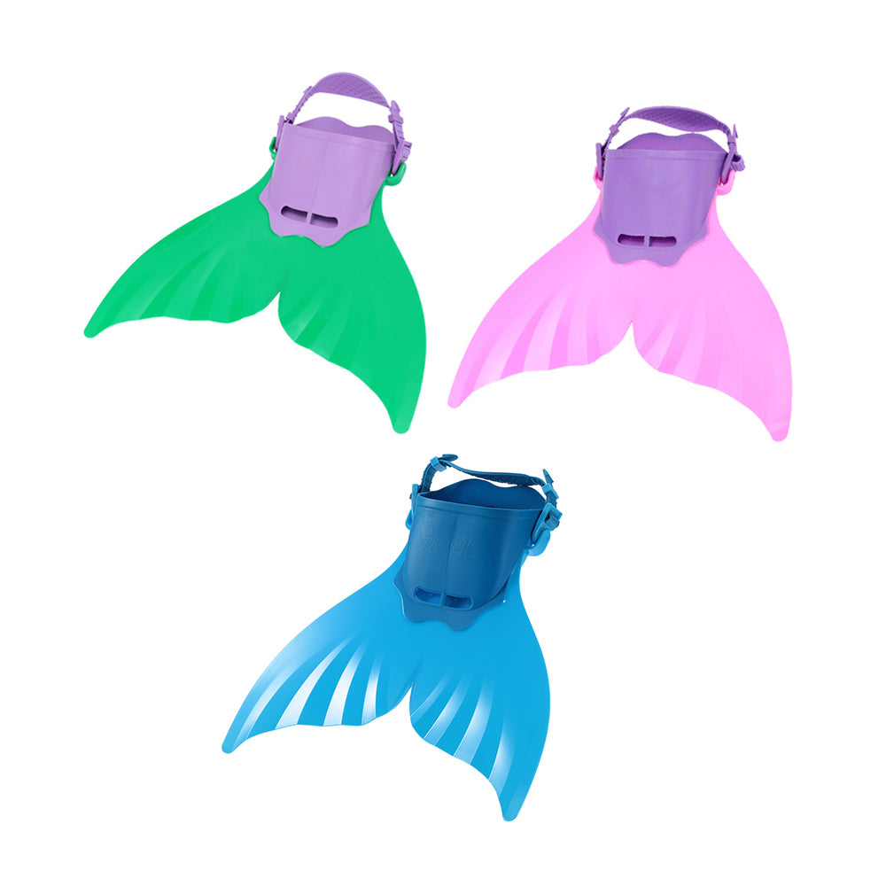 thumbnail image 2 of Mermaid Swim Fins For Kids - Pink Monofin Pool Flippers For Boys & Girls Swimming 2 of 13