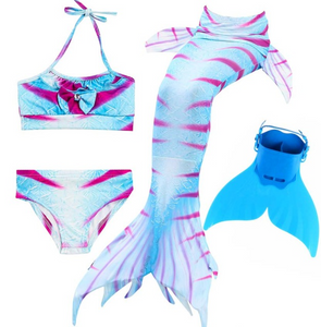 Kids Best Mermaid Tails for Swimming Swimsuit Bikini G with Fins Monofin Flipper for Girls