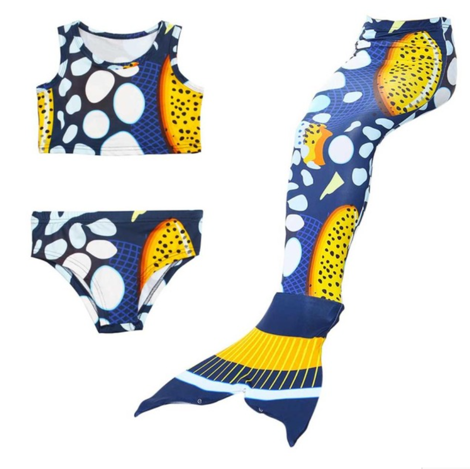 Cheap Mermaid Swim Tail for Girls Swimmable Swimwear Bikini E