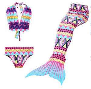 Cheap Mermaid Swim Tail for Girls Swimmable Swimwear Bikini G