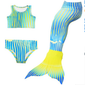 Cheap Mermaid Swim Tail for Girls Swimmable Swimwear Bikini H
