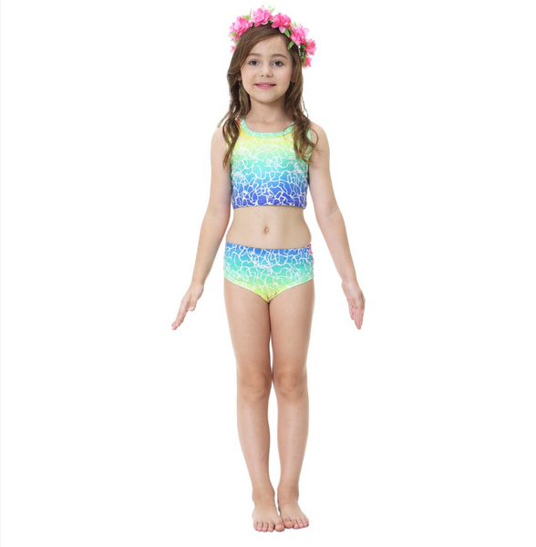 Cheap Mermaid Swim Tail for Girls Swimmable Swimwear Bikini B