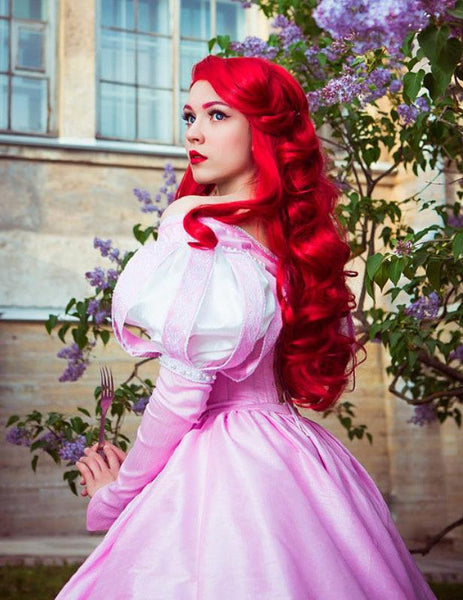 Ariel Pink Dress Costume Princess Ariel Cosplay Dress