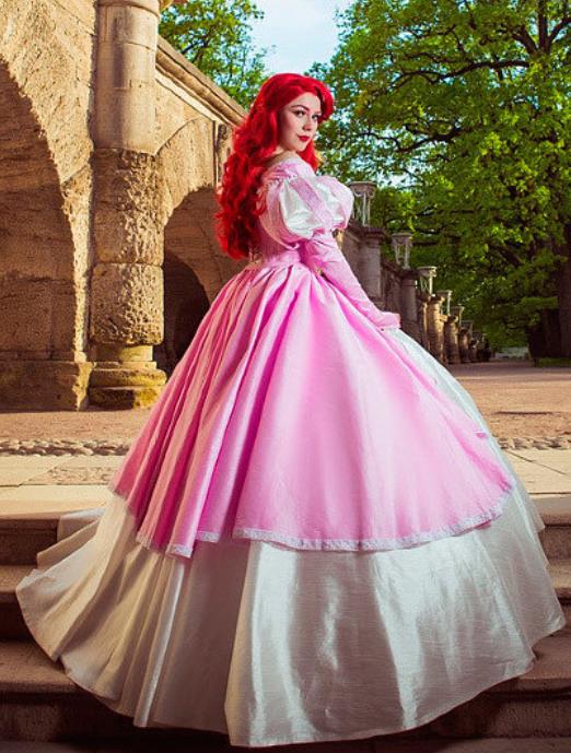 Ariel Pink Dress Costume Princess Ariel Cosplay Dress Mermaidcosplay Ariel Pink Dress Costume Princess Ariel Cosplay Dress Mermaidcosplay