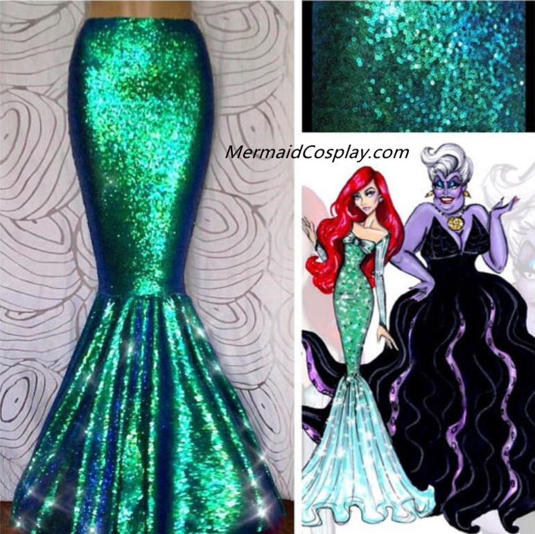 Ariel Costume Mermaid Skirt Sequins Mermaid Tail for Women – Mermaidcosplay