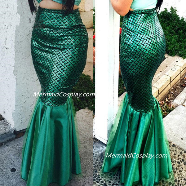 Long Plus Size Mermaid Skirts for Women Tail Skirt Costume Adult