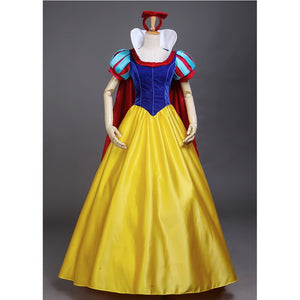 Princess Snow White Costume Original Snow White Dress Classic Style With Cape
