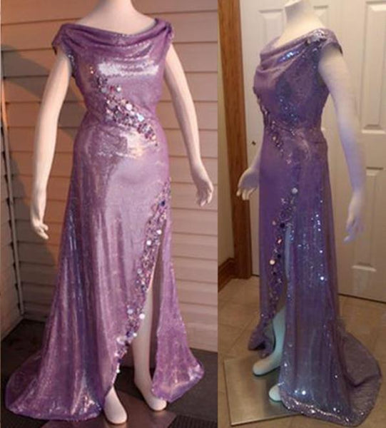 Sparkling Ariel Purple Dress Cosplay Costume Inspired The Little Mermaid