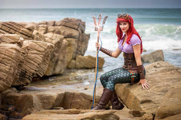Steampunk Ariel Mermaid Costume Ariel Mermaid Outfits inspired Little Mermaid