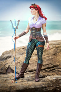 Steampunk Ariel Mermaid Costume Ariel Mermaid Outfits inspired Little Mermaid
