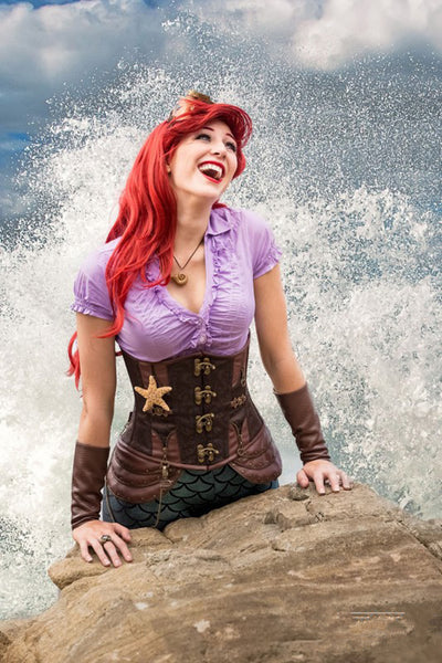 Steampunk Ariel Mermaid Costume Ariel Mermaid Outfits inspired Little Mermaid