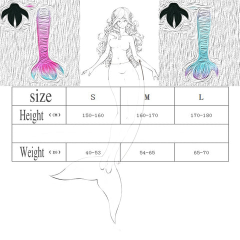 Long Plus Size Mermaid Skirts for Women Tail Skirt Costume Adult